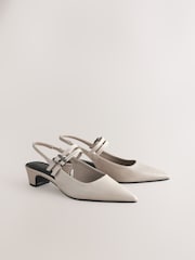 Bone Forever Comfort® Point Toe Double Mary Jane Low Block Heels - Image 1 of 6