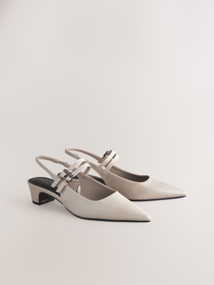 Bone Forever Comfort® Point Toe Double Mary Jane Low Block Heels - Image 1 of 6