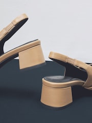 Camel Forever Comfort® Premium Leather Mary Jane Slingback Shoes - Image 6 of 9
