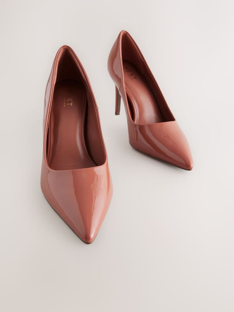 Rose Pink Forever Comfort® Point Toe Mid Heel Court Shoes - Image 3 of 5