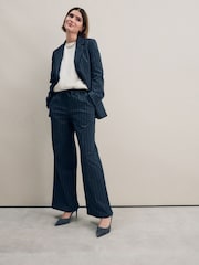 Ante azul marino - Zapatos de salón de cuero con tacón medio de Forever Comfort® - Imagen 5 de 10