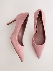 Rosa Veloursleder - Leder-Halbschuhe - Bild 4 von 9