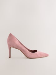 Rosa Veloursleder - Leder-Halbschuhe - Bild 5 von 9