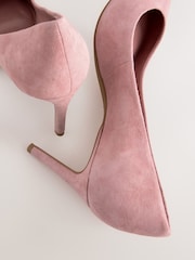 Rosa Veloursleder - Leder-Halbschuhe - Bild 7 von 9