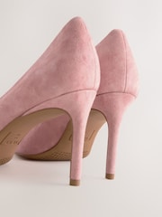 Rosa Veloursleder - Leder-Halbschuhe - Bild 8 von 9