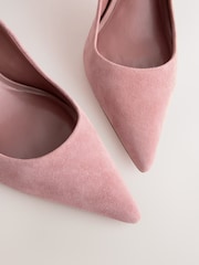 Rosa Veloursleder - Leder-Halbschuhe - Bild 9 von 9