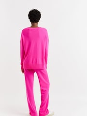 Chinti & Parker Pink Wide Slouchy Jumper - Image 2 of 3
