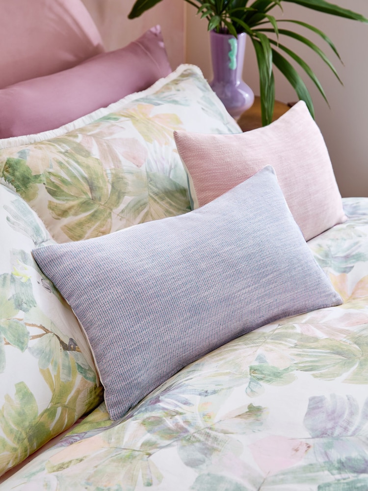 Orange 50 x 30cm Two Tone Cushion - Image 2 of 6