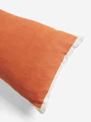 Orange 50 x 30cm Two Tone Cushion - Image 6 of 6