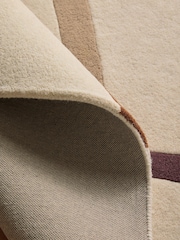 Dark Natural Carrie Linear Abstract Rug - Image 4 of 5