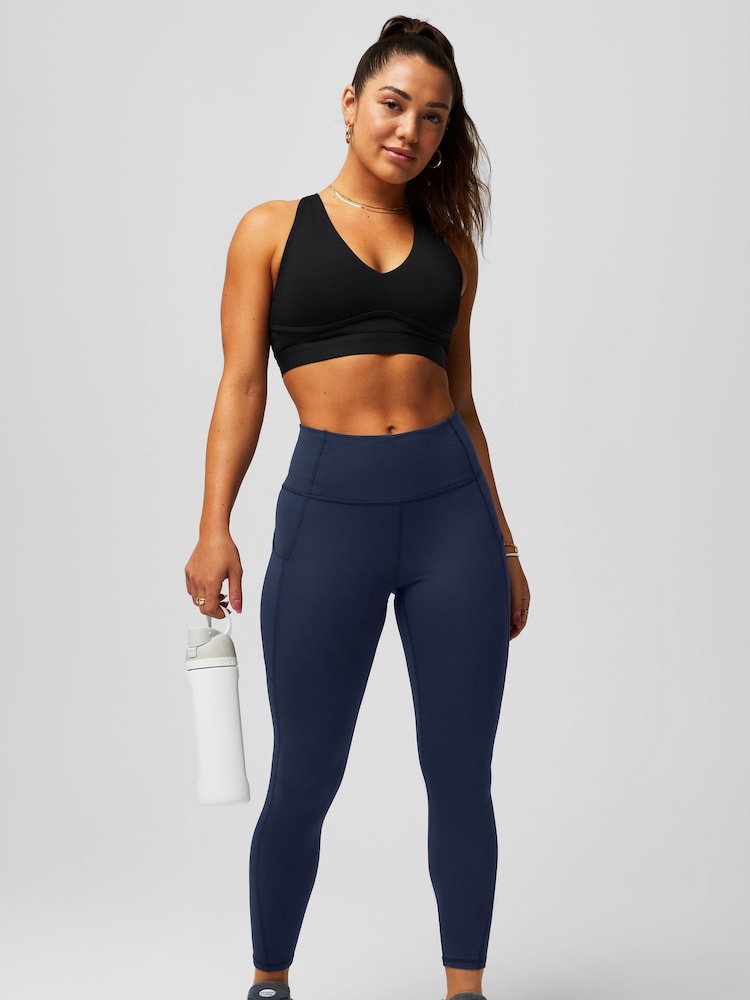Fabletics Blue Oasis Pure Luxe High Waisted 7/8 Leggings - Image 1 of 6