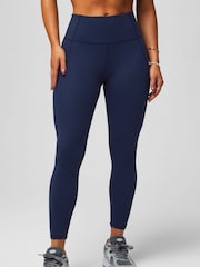 Fabletics Blue Oasis Pure Luxe High Waisted 7/8 Leggings - Image 3 of 6