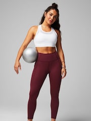 Fabletics Red Oasis Pure Luxe High Waisted 7/8 Leggings - Image 1 of 5