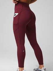Fabletics Red Oasis Pure Luxe High Waisted 7/8 Leggings - Image 2 of 5