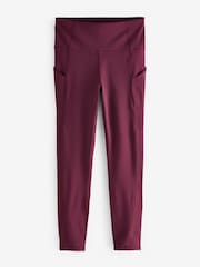 Fabletics Red Oasis Pure Luxe High Waisted 7/8 Leggings - Image 5 of 5