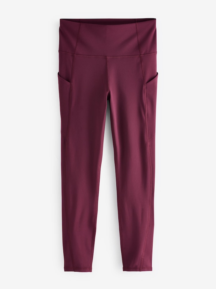 Fabletics Red Oasis Pure Luxe High Waisted 7/8 Leggings - Image 5 of 5