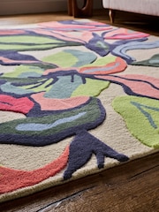 Multi Amori Floral Print Rug - Image 3 of 5