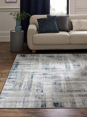 Blue Elena Abstract Lines Rug - Image 1 of 5