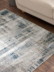 Blue Elena Abstract Lines Rug - Image 2 of 5