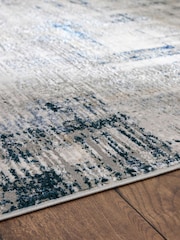 Blue Elena Abstract Lines Rug - Image 3 of 5