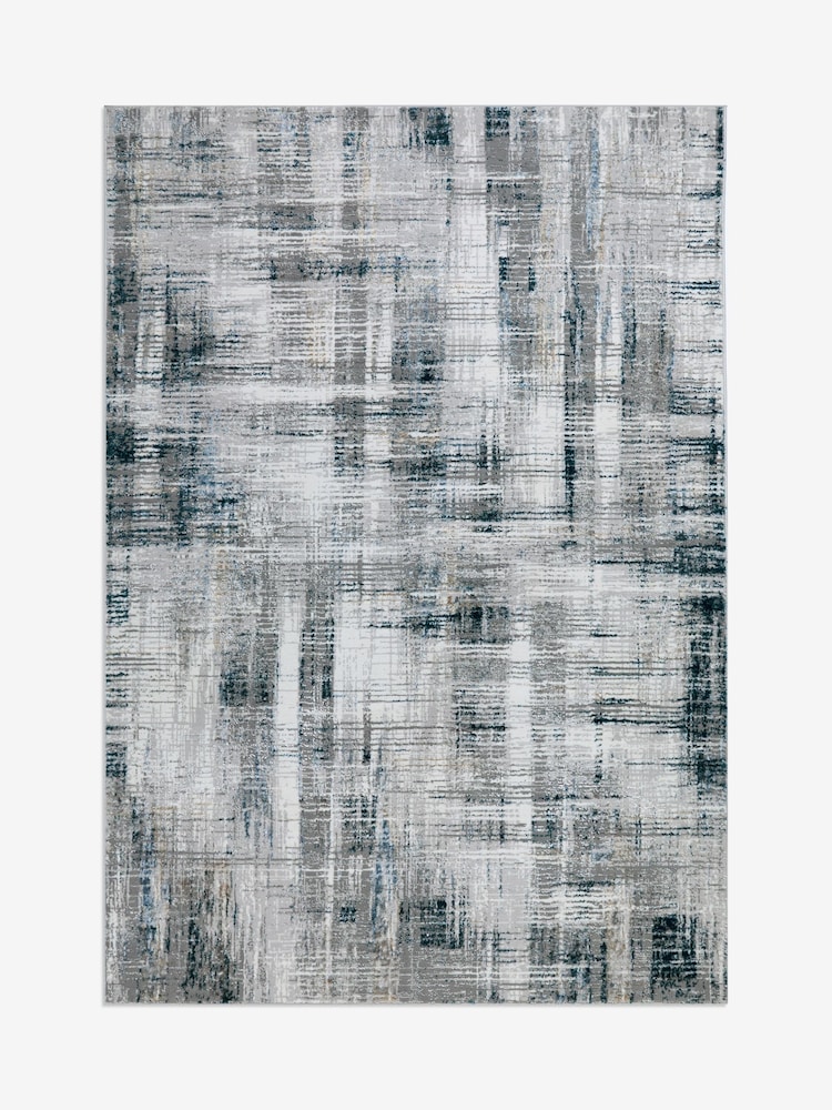 Blue Elena Abstract Lines Rug - Image 5 of 5