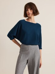 Phase Eight Blue Cristine Knit Jumper - Image 1 of 6