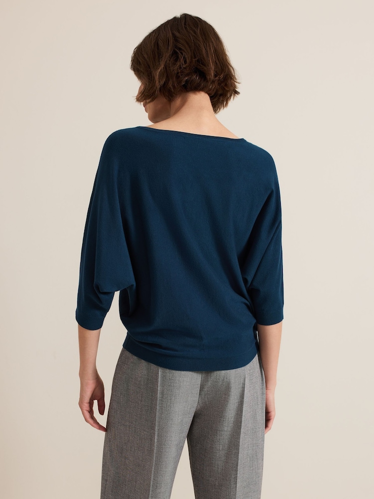 Phase Eight Blue Cristine Knit Jumper - Image 2 of 6