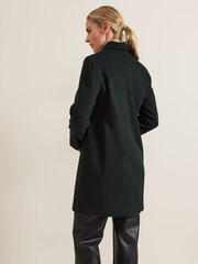 Phase Eight Green Lydia Wool Coat - Image 2 of 7
