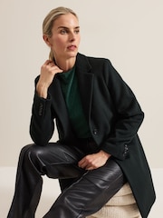 Phase Eight Green Lydia Wool Coat - Image 5 of 7