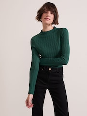 Phase Eight Green Haylee Sleeveless Texture Top - Image 1 of 6