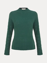 Phase Eight Green Haylee Sleeveless Texture Top - Image 6 of 6