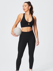 Fabletics Black Oasis Twist Medium Impact Sports Bra - Image 1 of 6