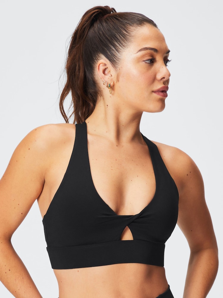 Zwart - Fabletics Oasis Twist sportbeha voor gemiddelde impact - Image 4 of 6
