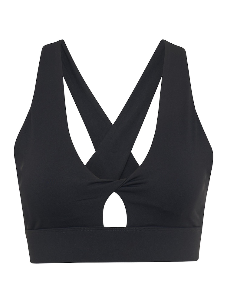 Fabletics Black Oasis Twist Medium Impact Sports Bra - Image 6 of 6