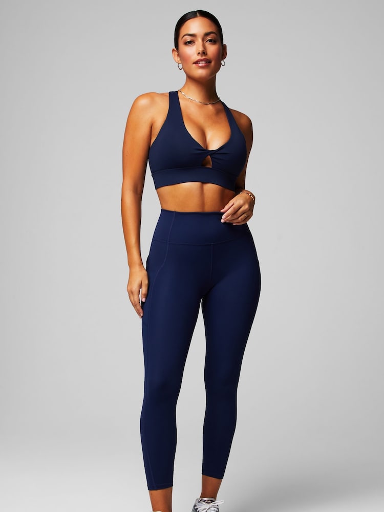 Blauw - Fabletics Oasis Twist sportbeha voor gemiddelde impact - Image 4 of 5