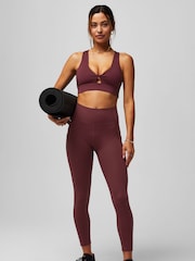Fabletics Red Oasis Twist Medium Impact Sports Bra - Image 1 of 5