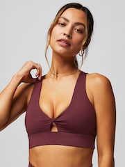 Fabletics Red Oasis Twist Medium Impact Sports Bra - Image 3 of 5