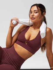 Fabletics Red Oasis Twist Medium Impact Sports Bra - Image 4 of 5