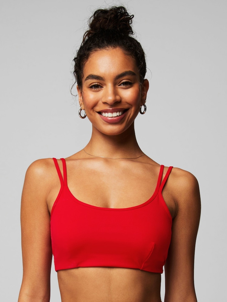 Fabletics Red Principal Low Impact Bra - Image 1 of 4