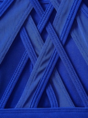 Fabletics Blue Faye High Impact Sports Bra - Image 6 of 6
