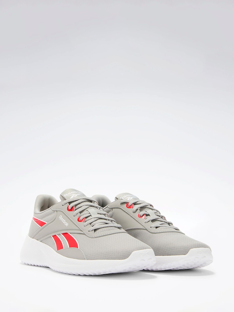 Reebok Mens Grey/Red Lite 4 Trainers - Image 2 of 7