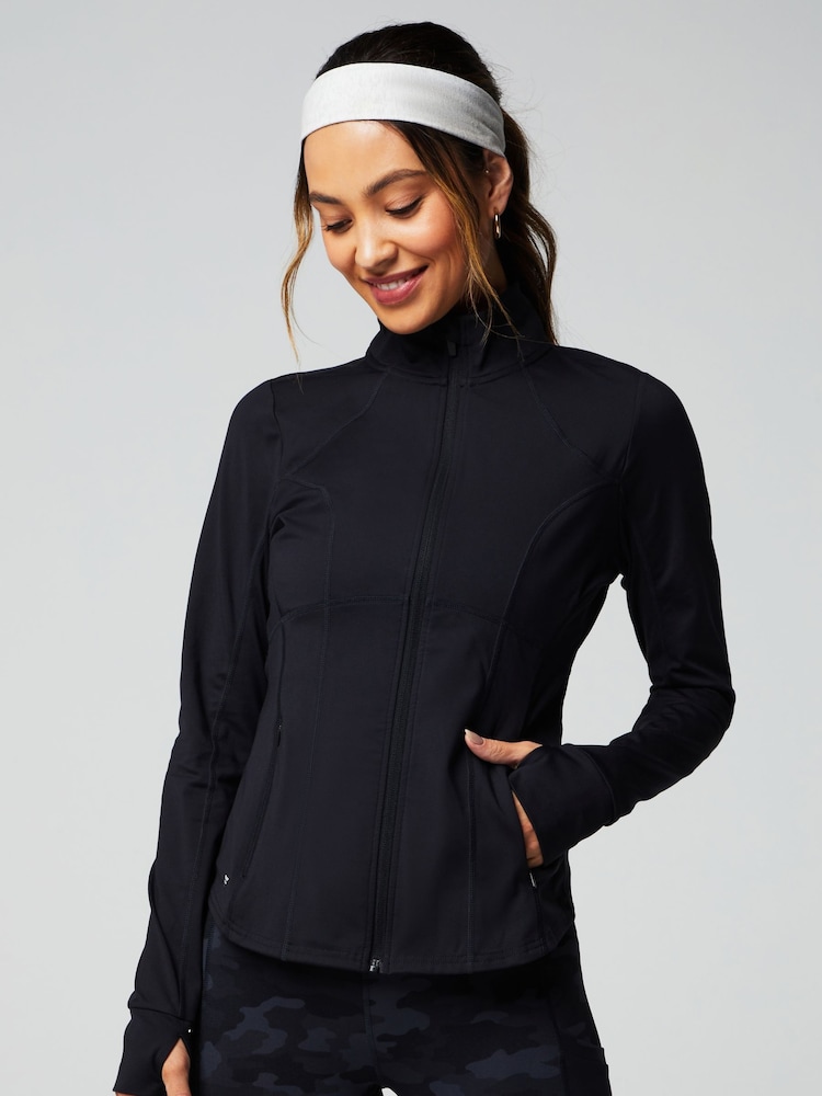Fabletics Black Perfect Storm Train Jacket - Image 1 of 7