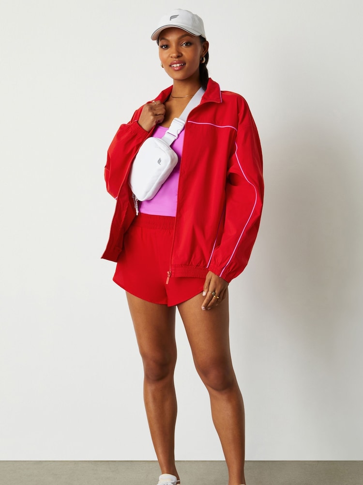 Fabletics Red Relay Track Short - Image 1 of 5