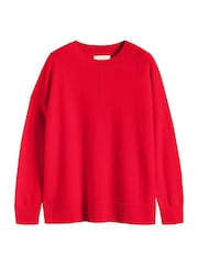 Chinti & Parker Red Wide Slouchy Jumper - Image 3 of 3