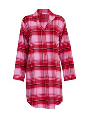 Cyberjammies Red Long Sleeve Check 100% Cotton Nightshirt - Image 4 of 4