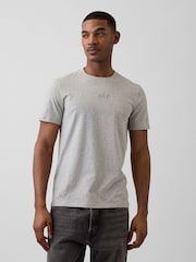 Gap Light Grey Everyday Soft Gap Mini Logo T-Shirt - Image 1 of 4