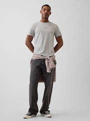 Gap Light Grey Everyday Soft Gap Mini Logo T-Shirt - Image 3 of 4