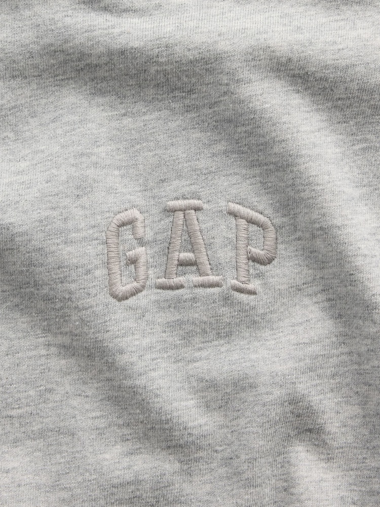 Gap Light Grey Everyday Soft Gap Mini Logo T-Shirt - Image 4 of 4 Gap Light Grey Everyday Soft Gap Mini Logo T-Shirt - Image 4 of 4