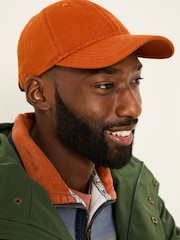 FatFace Burnt Orange 100% Cotton Canvas Baseball Cap - Image 1 of 4