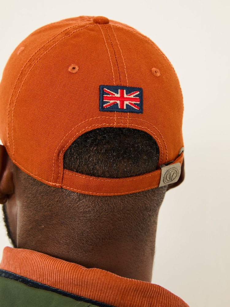 FatFace Burnt Orange 100% Cotton Canvas Baseball Cap - Image 2 of 4